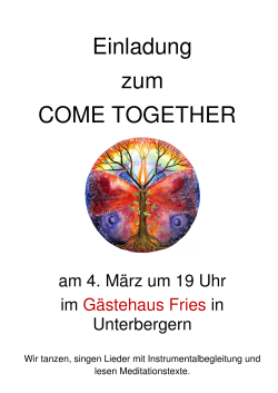 Come together - Gästehaus Fries