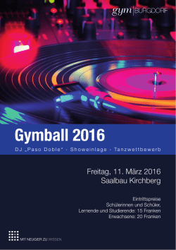 Gymball 2016 - Gymnasium Burgdorf
