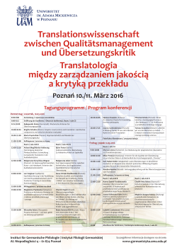 Program konferencji