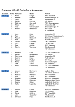 Ergebnisse U15m - kfv-judo