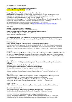 Programm - ECOtrinova eV