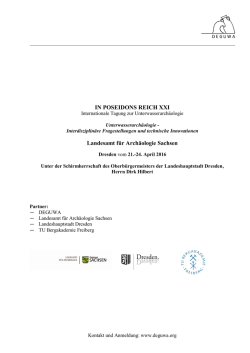IN POSEIDONS REICH XXI Landesamt f&uuml;r Arch&auml;ologie