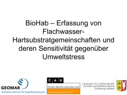 BioHab – Erfassung von Flachwasser
