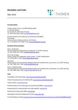 Kontakte und Links