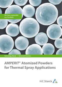 AMPERIT® Atomized Powders for Thermal Spray