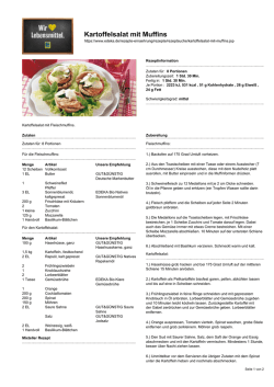 Kartoffelsalat mit Muffins