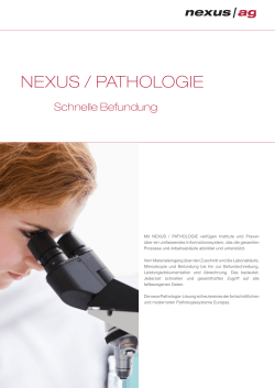 Broschuere Pathologie