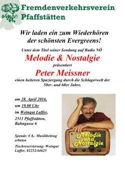 Melodie & Nostalgie Peter Meissner