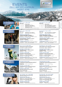 events - Zell am See