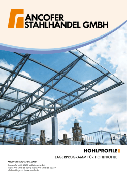 hohlprofile - Ancofer Stahlhandel GmbH