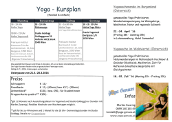 Drop-In Yogastunden Yoga