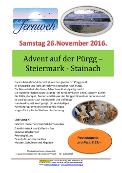 Advent auf der Pu rgg – Steiermark - Stainach