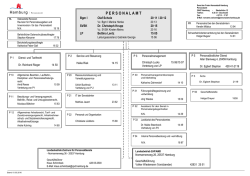 Organigramm des Personalamtes
