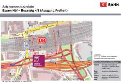 Schienenersatzverkehr Essen Hbf – Bussteig 4 (Ausgang Freiheit)