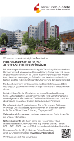 diplom-ingenieur (m/w)
