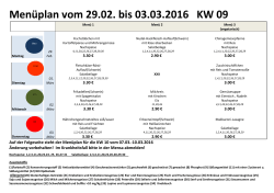 Menüplan