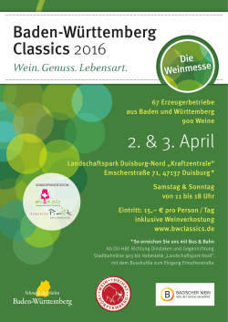 Plakat - Baden-Württemberg Classics