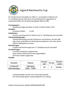 Weitere Details in der Ausschreibung