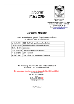 Infobrief M&auml;rz 2016