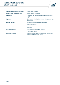 glossar asset allocation stand: 01.03.2016