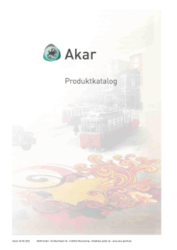 Stand: 03.03.2016 AKAR GmbH - Am Bleichbach 4a - D