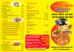 GOURMET KEBAB Flyer