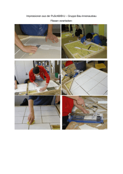 Impressionen aus der PuSchB/BVJ &ndash; Gruppe Bau
