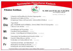 Mittagstisch Fleischerei Kadach in Cottbus