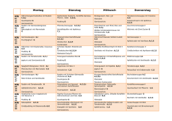 Übersicht des Speiseplans - Grundschule Treuchtlingen