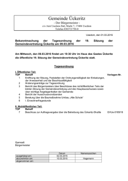 Gemeinde Ückeritz - Amt Usedom-Süd