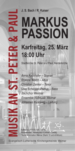 Flyer - Förderverein für Musik an der Herderkirche Weimar