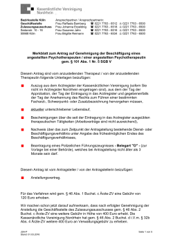 PDF, 29 KB - Kassenärztliche Vereinigung Nordrhein