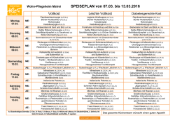Speiseplan - Wohn- und Pflegeheime Osttirol