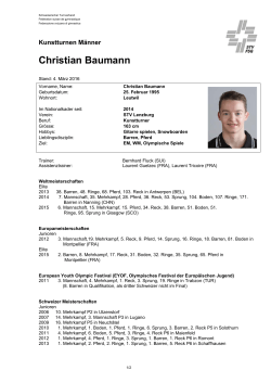 Christian Baumann - Schweizerischer Turnverband