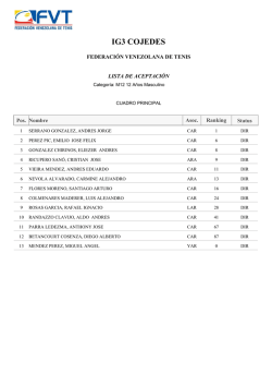 ig3 cojedes - Federaci&oacute;n Venezolana de Tenis