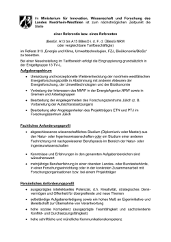 Im Ministerium f&uuml;r Innovation, Wissenschaft, Forschung und