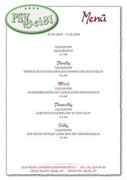 Dienstag Mittwoch Donnerstag Freitag