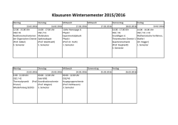 Klausurplan WS 15_16