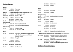 Gottesdienste - Kirchenkreis Salzwedel