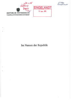 Informationen zum Widerstreitverfahren