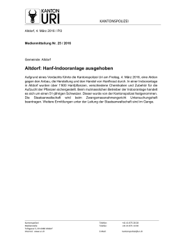 Altdorf: Hanf-Indooranlage ausgehoben
