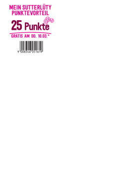 25 Punkte - Sutterlüty