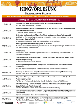 Dienstag 18 - 20 Uhr, H&ouml;rsaal im Schloss S10