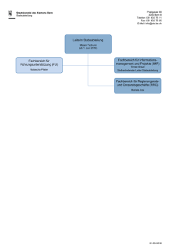 Organigramm - Generalsekretariat - Staatskanzlei des Kantons Bern