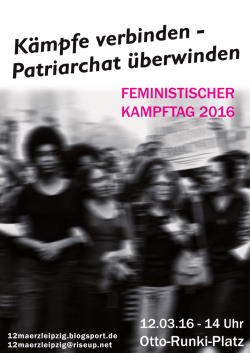 12.03.16 - 14 Uhr - 12. März 2016 – Leipzig