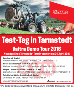 Test-Tag in Tarmstedt - Friedhelm Müller Landtechnik GmbH