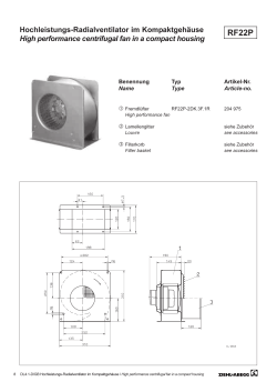 High performance centrifugal fan in a compact