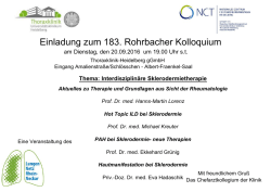 Einladung zum 183. Rohrbacher Kolloquium