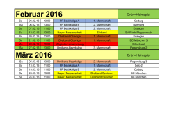Terminkalender - Sportverein Fürth