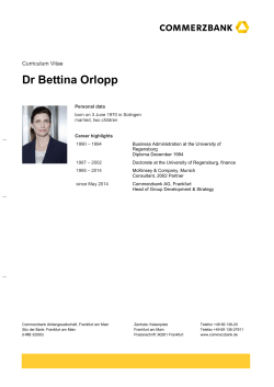 Dr Bettina Orlopp